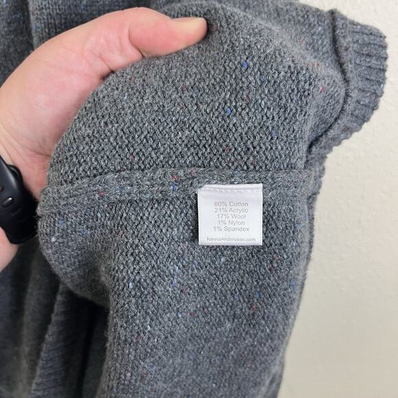 Hanna Andersson Fair Isle Wool Speckled Sweater Dress Girls 6-7 Wool Blend - Picture 5 of 5